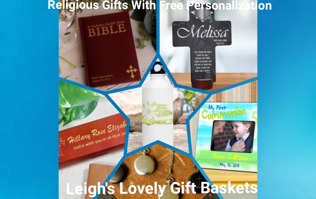 Religious Gifts Photo Collage link to Leigh's Shopping Website. Select Personalized Gifts under the SHOP Menu. Select Religious Gifts category 