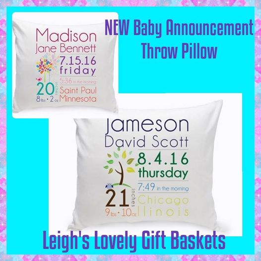 Welcome baby into the world and decorate the nursery with this colorful accent. Zip off cover is machine washable in cold to prevent shrinkage and measures 16 x 16 inches finished, 
