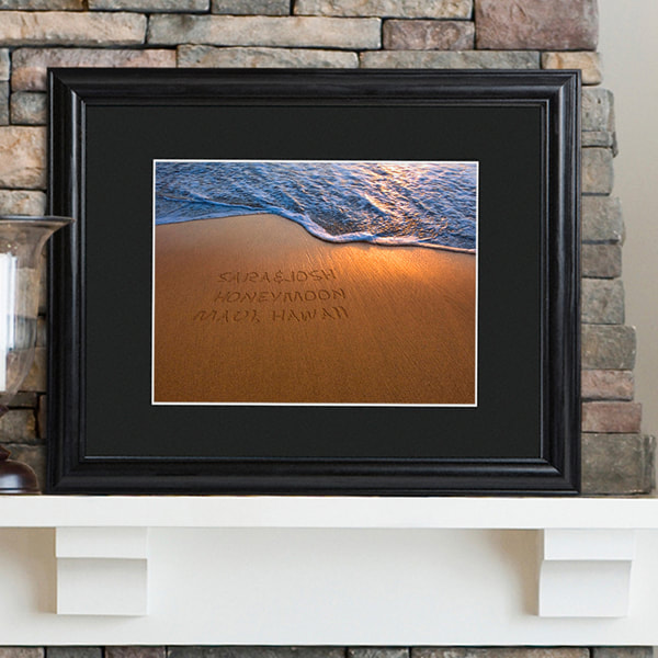 Framed Personalized Print with beach theme. $59.99 