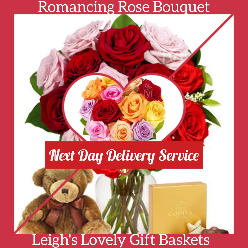 Send this romantic bouquet of Roses (choose between Red, Red and Pink  or Multi-Color Rose Bouquets) accompanied by a keepsake clear glass vase, plush teddy bear and a small box of chocolates. 
Personalized Card Message is included. Overnight Delivery Mon - Fri $18.95
Ships by UPS in a box straight from our Flower Farms

