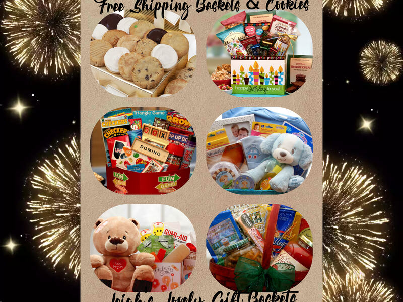 Leigh's Lovely Free Shipping Baskets & Cookies Shopping Page Link