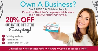 Corporate Club Membership
Free for Businesses of any size.  Click on this collage, then Select LBB Corporate Club from the Shop Menu. Fill in and submit the form and  begin saving 20% on every gift order for an entire year! 
