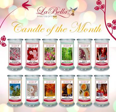La Bella Baskets Candle of the Month Club 