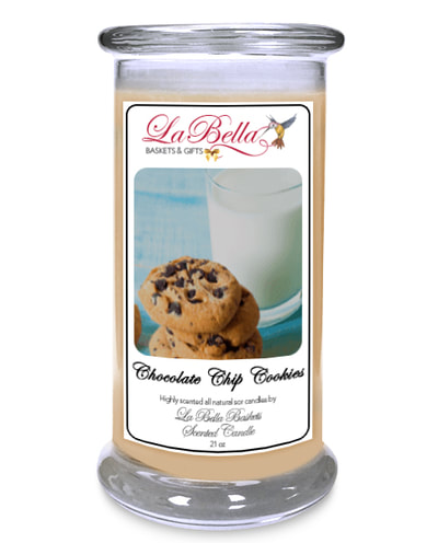 Chocolate lovers will love filling their homes with the irresistible scent of freshly baked chocolate chip cookies!  Each jar candle includes one surprise jewelry item and burns for a total of 100 hours. 