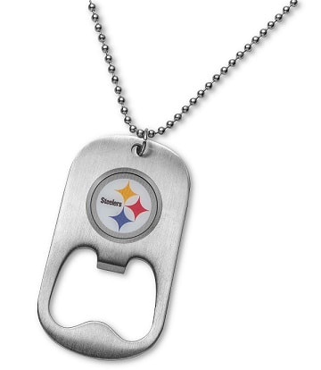 NFL Dog Tag Bottle Opener necklace $24.99 