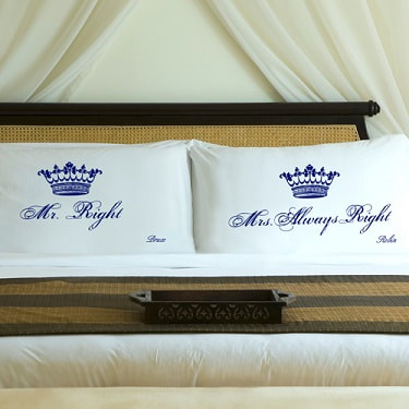 Personalized Pillow Cases For Couples $49.99 