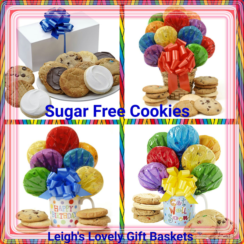 Sugar Free Cookie Gift Box and 3 Bouquets to satisfy the sweet, while staying Sugar Free.