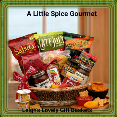 A spicy gourmet sampling of four varieties of chips with salsa and other favorite condiments! 