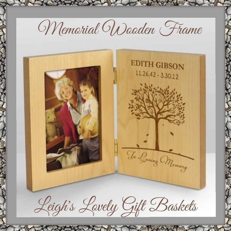 Memorial Wooden Frame

Honor your loved one by displaying a lovely picture in this personalized picture frame. This picture frame may be personalized with any name and memorial dates. Top-quality, natural wood frame Frames measures 11"W x 7.5" H and holds a 4" x 6" photo Top quality, natural wood frame